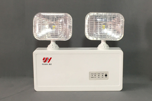 مصباح LED برأسين مزدوجين قابل لإعادة الشحن للطوارئ غير مُحتفظ به