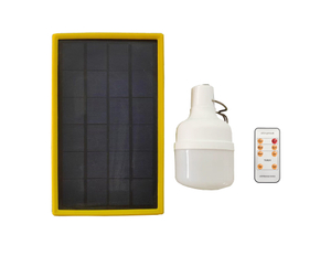 لمبة شمسية / لمبة LED محمولة تعمل بالطاقة الشمسية / لمبة طوارئ شمسية / مصباح طوارئ شمسي 150lm مع جهاز تحكم عن بعد